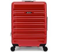 Eminent Voyager Maleta Cabina 55x40x20, Expandible, Rígida, 4 Ruedas, Ligera, Candado TSA, 2,7 kg, 39L, Maleta de Mano Trolley Viaje Avión Rojo