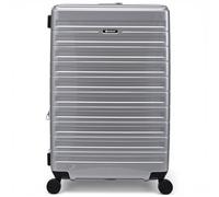 Eminent Voyager Maleta Grande 77x51x30, Expandible, Rígida, 4 Ruedas, Ligera, Candado TSA, 158 cm, 4,4 kg, 112L, Maleta Viaje Trolley Facturar Plateado