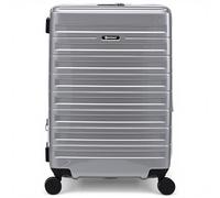 Eminent Voyager Maleta Mediana 67x44x26, Expandible, Rígida, 4 Ruedas, Ligera, Candado TSA, 3,4 kg, 71L, Maleta Viaje Trolley Facturar Avión Plateado