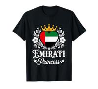 Emirati Princess Emirates Flag Proud Emirati Girl Camiseta