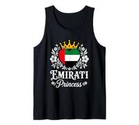 Emirati Princess Emirates Flag Proud Emirati Girl Camiseta sin Mangas