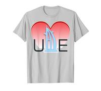 Emiratos Árabes Unidos Emiratos Árabes Unidos Regalo de Recuerdo para Hombres y Mujeres Camiseta, Hombre, Plata, 3XL
