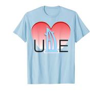 Emiratos Árabes Unidos Emiratos Árabes Unidos Regalo de Recuerdo para Hombres y Mujeres Camiseta, Hombre, Azul Bebé, XXL