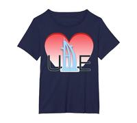 Emiratos Árabes Unidos Emiratos Árabes Unidos Regalo de Recuerdo para Hombres y Mujeres Camiseta, Mujer Tallas Grandes, Azul Marino, 3XL Grande