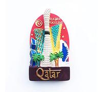 Emiratos Árabes Unidos Qatar Imán de Nevera 3D Resina de la Ciudad de Viaje Recuerdo Colección de Regalo Fuerte Etiqueta Engomada refrigerador