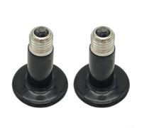 Emisor de calor para tanques de reptiles, vivero de anfibios, pollo, casa de perro, gato, espacio de 220 V, bombilla térmica no iluminadora para calentamiento rápido, metal negro, 1 o 2 (150 W-2