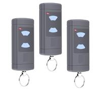Emisor manual compatible con Hörmann, 868,3 MHz, repuesto para puerta de garaje Hörmann HSE2-868, HSM4-868, HS4-868, 3 canales, 3 unidades