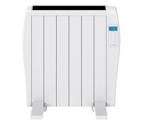 Cecotec Radiador Eléctrico Bajo Consumo ReadyWarm 1200 Thermal. 6 Elementos, 900 W, De pared o pie, 3 Modos, Temporizador, Mando a Distancia, Pantalla LED, Blanco