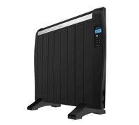 Cecotec Radiador Eléctrico Bajo Consumo ReadyWarm 1800 Thermal Black. 8 Elementos, 1200 W, De Pared o de Pie, Temporizador, Mando a Distancia, Pantalla LCD, 15 m2