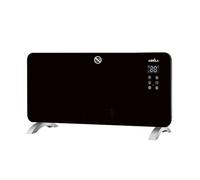 Emisor Termico Cristal Gaban 2000w Negro Control Wifi 2potencias Temporiz.mural/portat.38x92x6,68 Cm