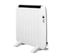 Emisor térmico de aluminio, emisor térmico blanco 58x5 x 72,5 cm, emisor con pantalla LCD, mando a distancia y termostato regulable