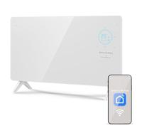 GRUNKEL - Emisor Térmico GP-2000CT 2000W | Panel Digital con Wi-Fi | 3 Niveles de Potencia | Programación 24H | Termostato Regulable | App Móvil | Panel de Cristal | Bloqueo Infantil