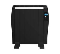 Cecotec Radiador Eléctrico Bajo Consumo ReadyWarm 1200 Thermal Black. 6 Elementos, 900 W, De Pared o de Pie, Temporizador, Mando a Distancia, Pantalla LCD, 10 m2