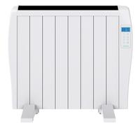 Cecotec Radiador Eléctrico Bajo Consumo Ready Warm 1800 Thermal 8 Elementos, 1200W, De pared o pie, 3 Modos, Temporizador, Mando a Distancia, Pantalla LED, Blanco
