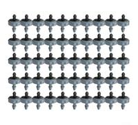 Emisores de goteo de 50 piezas diseñados para un flujo constante y una fácil integración con tubos de PE/PVC (4LGray)