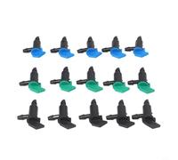 Emisores de goteo de riego con tasas de flujo ajustables de 1/2/4 GPH para un riego eficiente del jardín, compatible con tubos de polietileno (300 piezas)