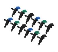Emisores de goteo de riego, paquete de 60 o 300 goteros de bandera con válvulas de cierre, soporta distribución uniforme del agua para PE y 4/7 (60 piezas)