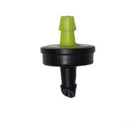 Emisores de riego por goteo compensadores de presión, goteros de riego autolimpiantes para plantas de jardín, cabezales de goteo de flujo estable con herramienta de perforación, amarillo y negro