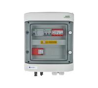 EMITER EM-1101_DCAC Rozdzielnica DCAC, IP65, SPD DC Dehn 1000V tipo 1+2, 1 x cadena PV, 1 x MPPT, SPD AC Dehn tipo 1+2, 10A 3-F, RCD tipo A 40A/300mA