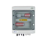 EMITER EM-1102_DCAC Rozdzielnica DCAC, IP65, SPD DC Dehn 1000V tipo 2, 2 x cadena PV, 2 x MPPT, SPD AC Dehn tipo 2, 10A 3-F, RCD tipo A 40A/300mA