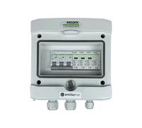 EMITER EM-232N_AC Tablero de distribución AC, IP65, SPD AC Noark tipo 1+2, interruptor de sobrecorriente 16A 3-F
