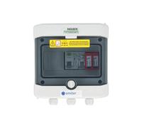 EMITER EM-265_AC Rozdzielnica AC, IP65, SPD AC Dehn tipo 2, interruptor de sobrecorriente 20A 1-F, RCD tipo A 40A/300mA