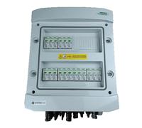 EMITER EM-654N_DC Caja de distribución DC, IP65, limitadores de sobretensión DC Noark 1000V tipo 1+2, 6x cadena PV, 6x MPPT