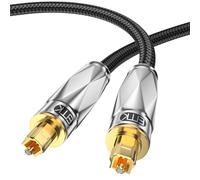 EMK Cable de audio óptico Toslink Spdif cable óptico de audio digital para sistema estéreo, barra de sonido, cine en casa, PS4 (6 metros)