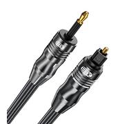 EMK - Cable Toslink a Mini Toslink de 3,5 mm SPDIF óptico de 3,5 mm a adaptador de cable de audio óptico para Home Theater (3M, Óptico Mini Toslink de 3,5MM, Negro)