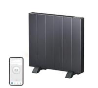 EMKE Calefacción eléctrica, convector eléctrico montado en pared o dispositivo de pie, radiador eléctrico APP función WiFi | pantalla LCD | temporizador programable | antracita | 1000 W