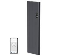 EMKE Calefacción eléctrica de pared 1000 W, calefacción eléctrica APP WiFi, radiador plano, calefacción eléctrica, ahorro de energía, antracita silencioso, detección de ventanas abiertas