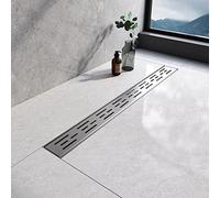 EMKE Drenaje de Ducha Lineal de 700 mm, Drenaje de Suelo de Acero Inoxidable 304, Invisible con Parada de Olor y colador de Pelo, Drenaje de habitación húmeda para Cocina, baño y baño
