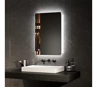 EMKE Espejo de baño retroiluminado con Luces LED, 400 x 600 mm