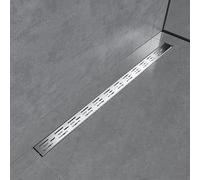 EMKE FD1110BN Canaleta de Ducha, Acero Inoxidable Cepillado, 110cm