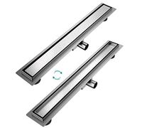 EMKE FD270BN Canaleta de Ducha, Acero Inoxidable Cepillado, 70cm