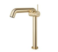 EMKE Grifo de baño Oro Champán, mezclador monomando de latón, cartucho cerámico,332 x 220 x 76 mm, Grifo baño fácil instalación, ahorro de agua, grifo de lavabo.