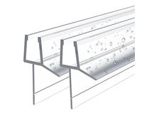 EMKE Junta de ducha de repuesto para cristal de 4 - 6 mm de grosor, deflector de agua de 600 mm, junta para puerta de ducha con 4 mm de borde de sellado extraíble (altura 16 mm), 1 pieza