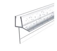 EMKE Junta de ducha de repuesto para cristal de 4-6 mm de grosor, repelente al agua, 600 mm, para mampara de ducha, con labio de sellado extraíble de 4 mm (altura 16 mm)