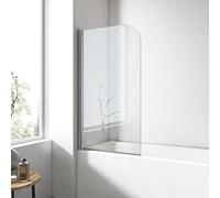 EMKE Mampara Bañera 70 x 140 cm,Diseño sin marco
