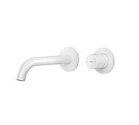 EMKE - Mezclador de lavabo empotrado (2 agujeros, con aireador, mezclador de palanca única, grifo de baño moderno, ahorro de agua, fácil instalación (281 x 140 x 65 mm)