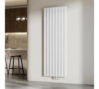 EMKE Radiador de Agua Caliente de Pared Blanco 1800 × 616 mm, Panel Doble, 2166W para 20 m², para Baño, Dormitorio o Salón, Montaje en Pared, sin Válvula