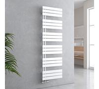 EMKE Radiador de baño, toallero, 1599 x 500 mm, conector lateral, plano, calentador de toallas, radiador de baño, calentador de toallas, color blanco, 794 W
