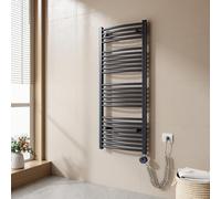 EMKE Radiador Toallero Eléctrico para Baño,120 x 50 cm, Secatoallas eléctrico con WiFi termostato, 500 vatios (Antracita),Toallero Electrico Baño