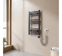 EMKE Radiador Toallero Eléctrico para Baño,75 x 40 cm, Secatoallas eléctrico con WiFi termostato, 250 vatios (Antracita),Toallero Electrico Baño