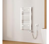 EMKE Radiador Toallero Eléctrico para Baño,75 x 40 cm, Secatoallas Eléctrico con WiFi Termostato, 250 vatios (Blanco),Toallero Electrico Baño