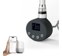 EMKE Resistencia Calefactora WiFi 300 W, 390 x 69 x 62 mm, Antracita | para Radiadores y Toalleros Eléctricos, Termostato Inteligente con Control por Voz y Programación Semanal