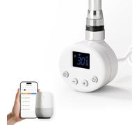 EMKE Resistencia Calefactora WiFi 600W para Radiadores y Toalleros Eléctricos - Termostato Inteligente con 4 Modos (Confort, Eco, Boost, Antihielo), Blanco, 620x69x62mm