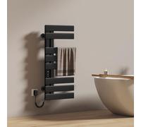 EMKE Toallero Electrico Baño 850 x 400 mm, Radiador toallero eléctrico, Negro 230W,Control de Temperatura Inteligente,Calienta Toallas Baño Electrico