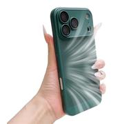 Emlivi Funda de disipación de calor para iPhone 15 Plus, galvanoplastia de verano fina protección de agujeros para teléfono móvil, funda ultrafina para PC, nueva sensación mate, funda transpirable y