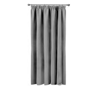 Emma Barclay Cali - Cortina térmica Opaca para Puerta, Plisada, Panel de Puerta Individual, 114 x 213 cm, Color Plateado